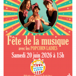 Concert pour la Fête de la musique avec les POP CORN LADIES samedi 20 juin 2026 à 15h