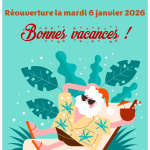 Fermeture de la bibliothèque du du 29 décembre 2025 au 5 janvier 2026