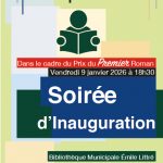 Soirée de lancement du Prix du Premier Roman 2026 vendredi 9 janvier à 18h30