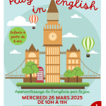 PLAY IN ENGLISH MERCREDI 26 MARS 2025 10H-11H