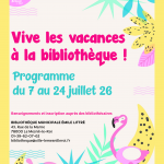 Vive les vacances à la bibliothèque !